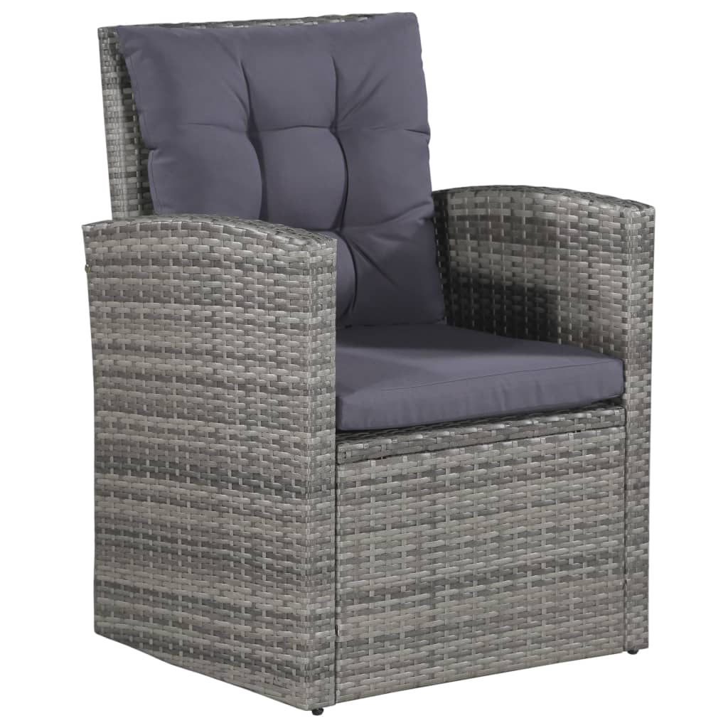 Loungeset Met Kussens Poly Rattan