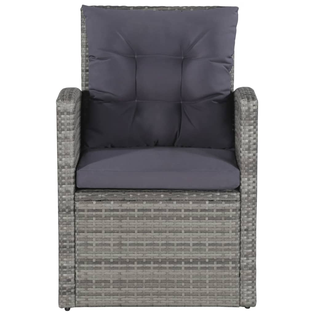 Loungeset Met Kussens Poly Rattan