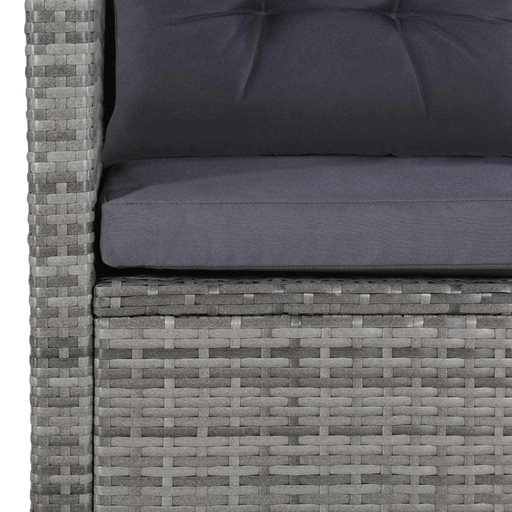 Loungeset Met Kussens Poly Rattan