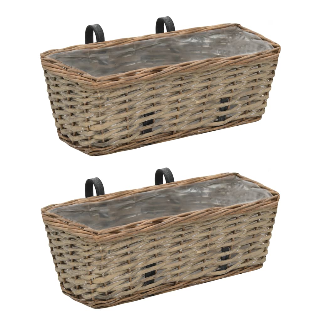 Balkonbakken 40 Cm Wicker Met Pe-Voering