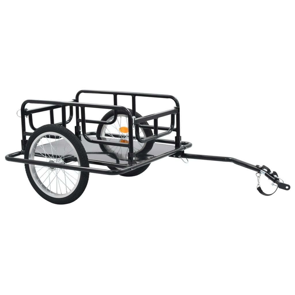 Fietstrailer 130X73X48,5 Cm Staal Zwart