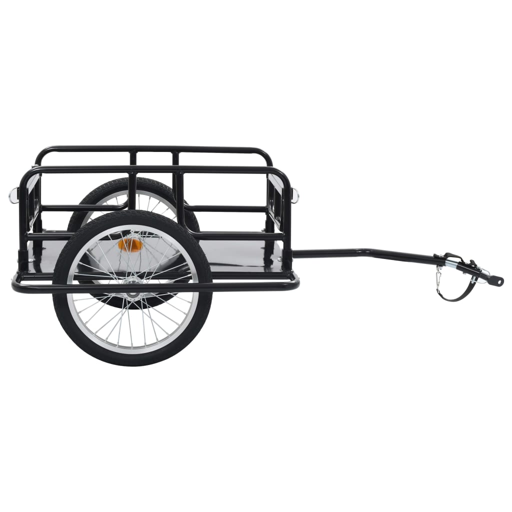 Fietstrailer 130X73X48,5 Cm Staal Zwart