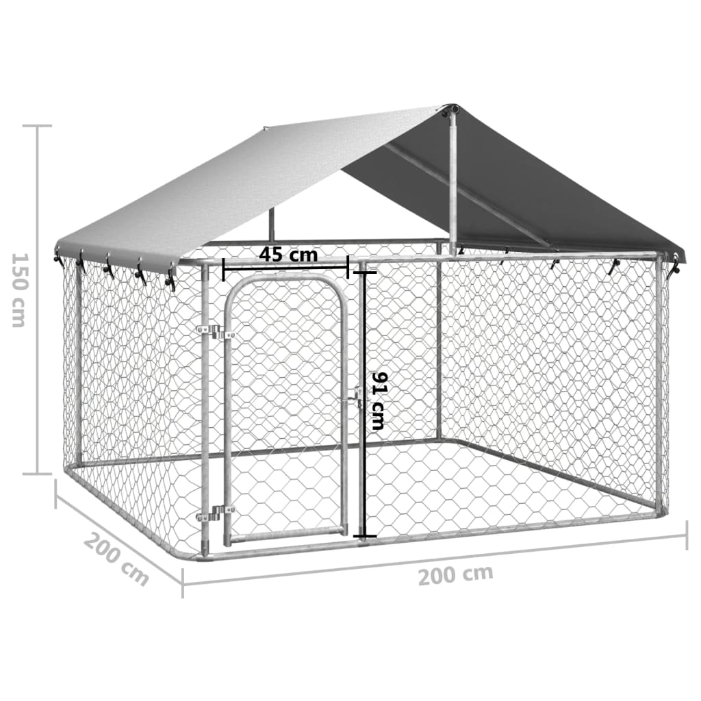 Hondenkennel Voor Buiten Met Dak