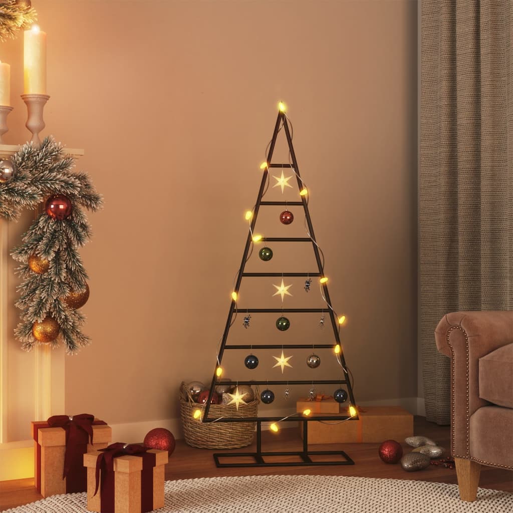 Kerstdecoratie Kerstboom Metaal Zwart