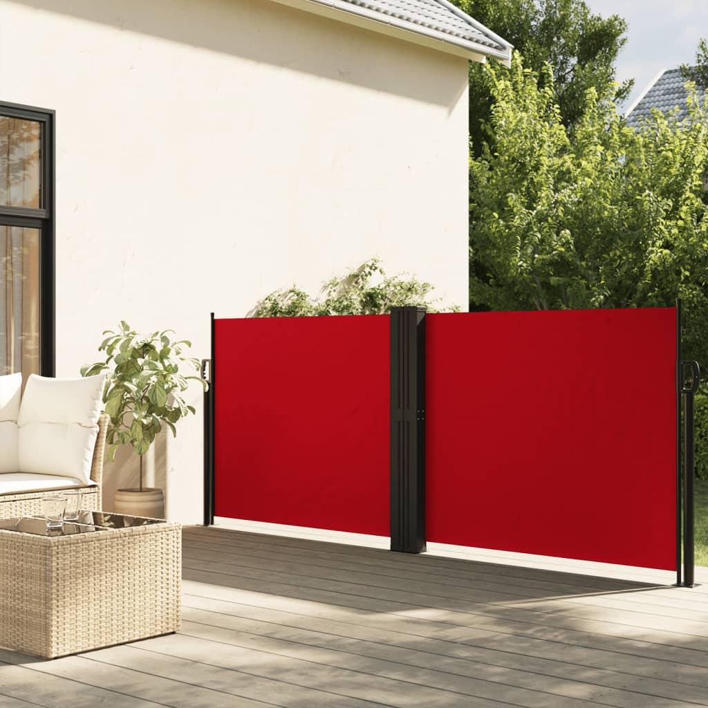 Windscherm Uittrekbaar 120X1200 Cm Rood