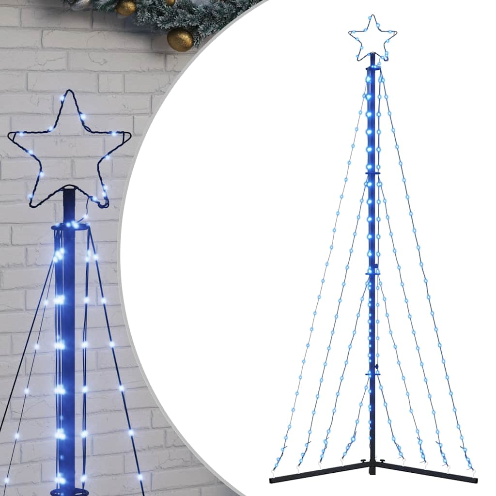 Kerstboomverlichting 339 Blauwe Led's 187 Cm