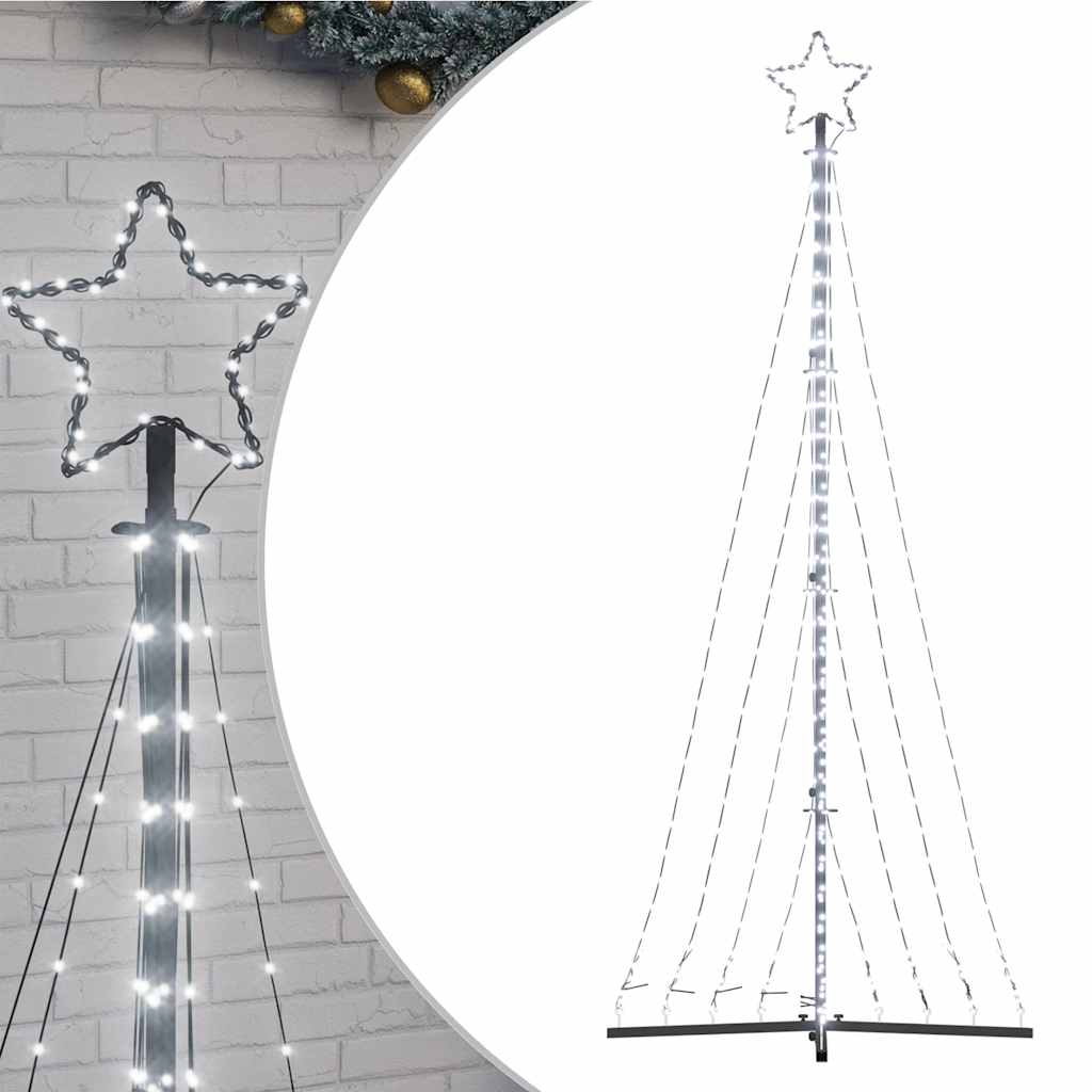 Kerstboomverlichting 447 Koudwitte Led's 249 Cm