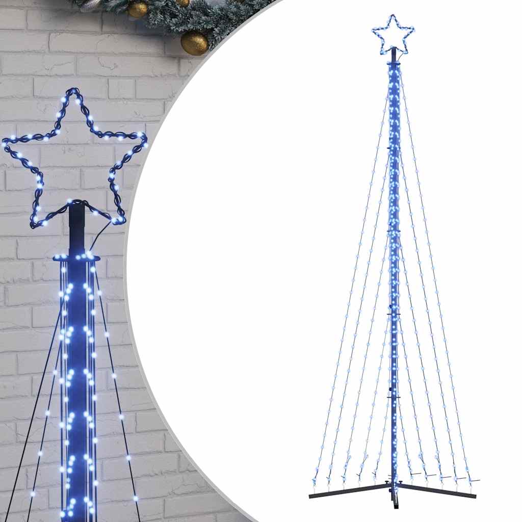 Kerstboomverlichting 495 Blauwe Led's 300,5 Cm