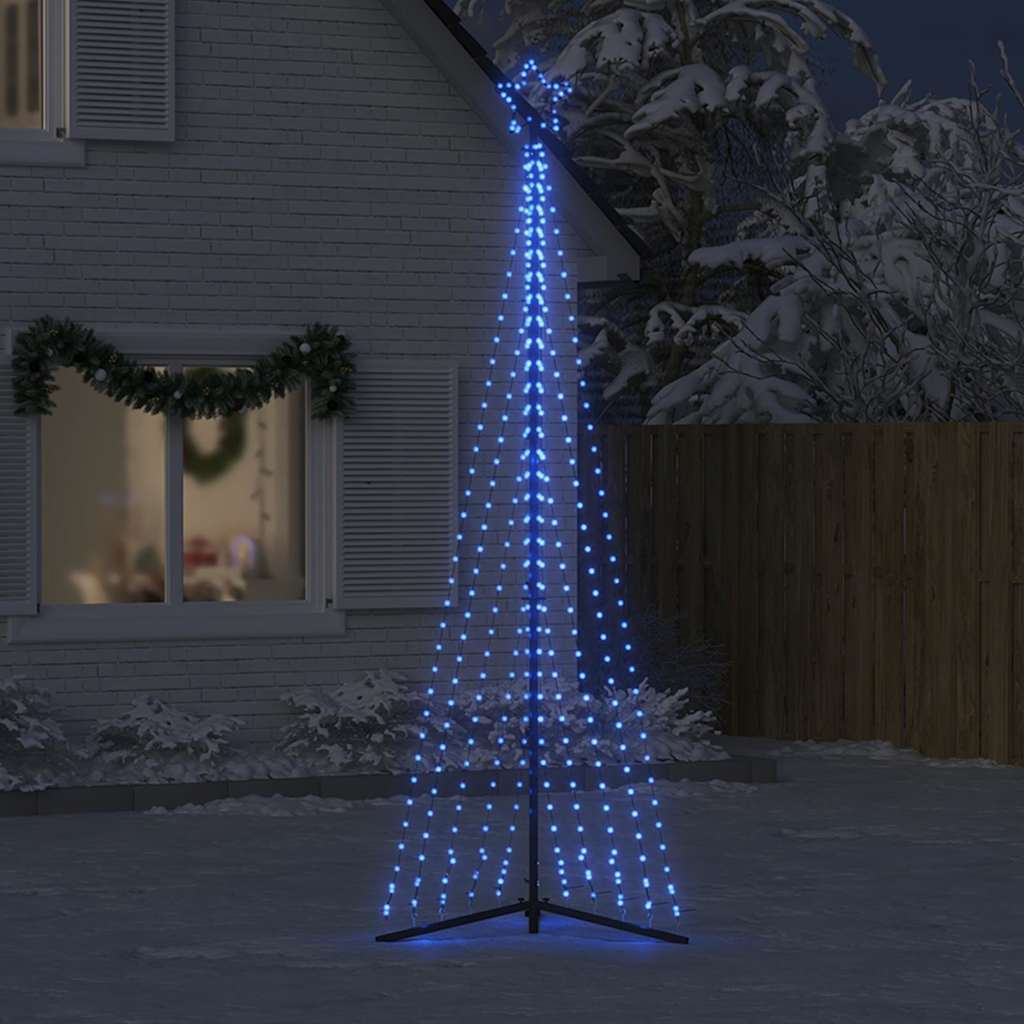 Kerstboomverlichting 495 Blauwe Led's 300,5 Cm