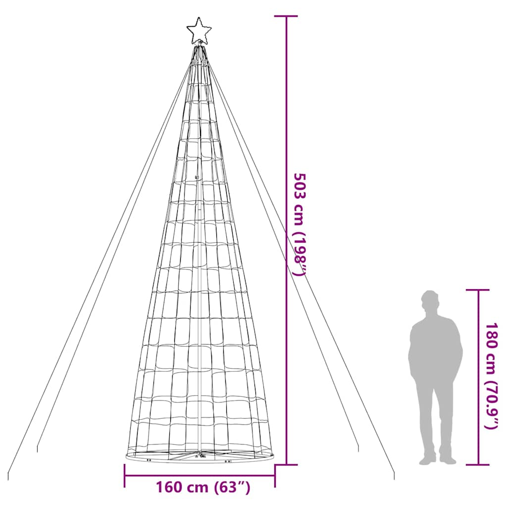 Lichtkegel 1534 Warmwitte Led's 503 Cm