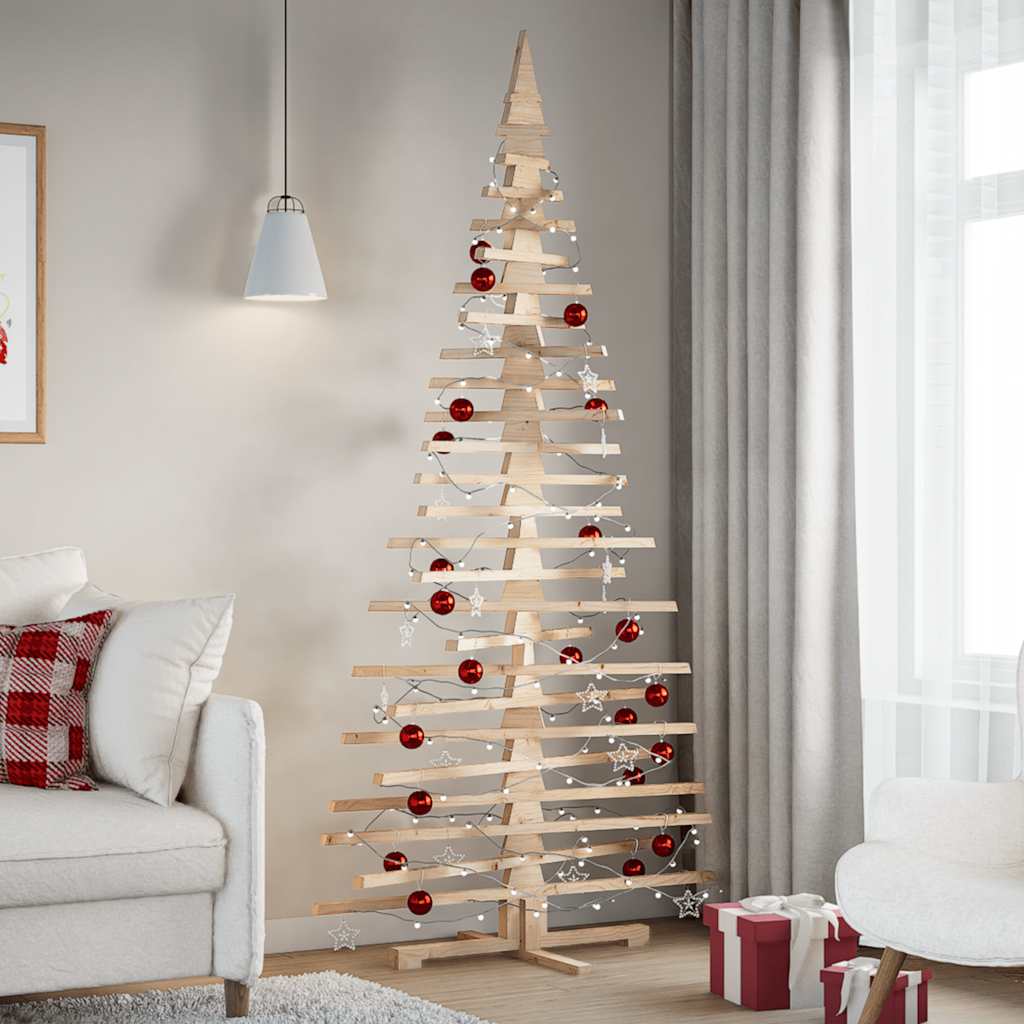 Kerstdecoratie Kerstboom Massief Grenenhout